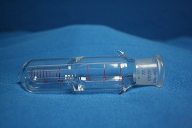 New 20 mL concentrator tube with blue background