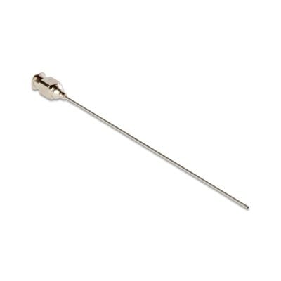 Organomation stainless steel needle with white background