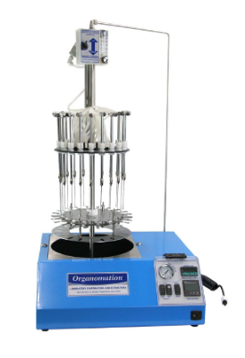 Organomation's new Automatic 20 Position Nitrogen Evaporator 
